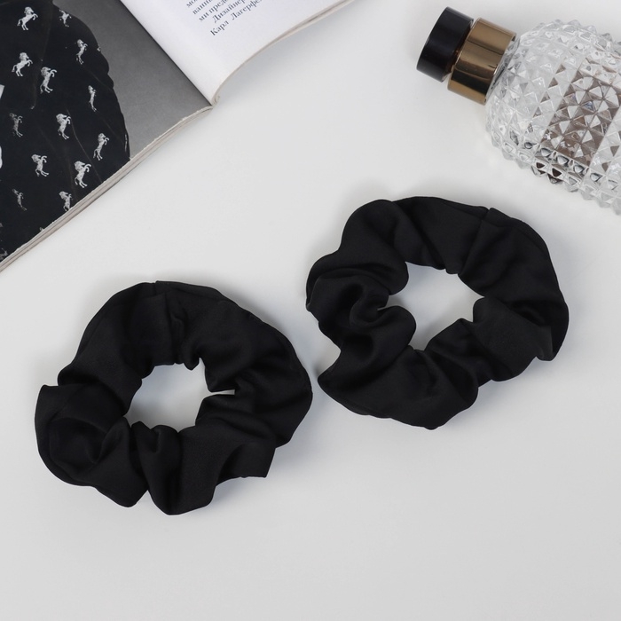 Резинка для волос Резинка для волос "Орбита" (набор 2 шт) Ариадна классик, 10 см, чёрный