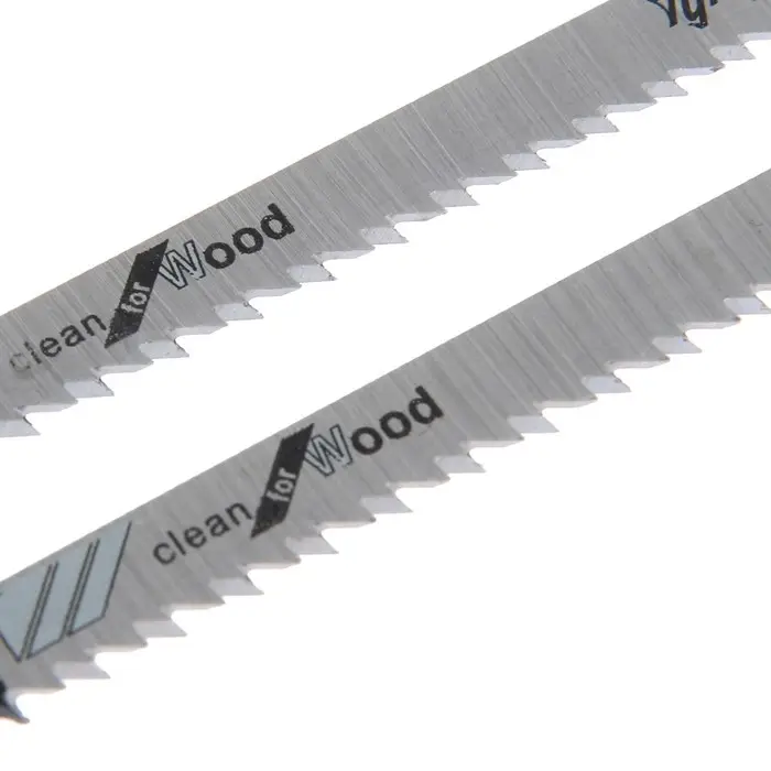 Пилки для лобзиков ТУНДРА, по дереву, чистый прямой рез, HCS, 75/100&times;2.5 мм, 2 шт.