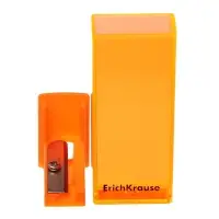 Точилка ErichKrause. City Neon, с контейнером, МИКС