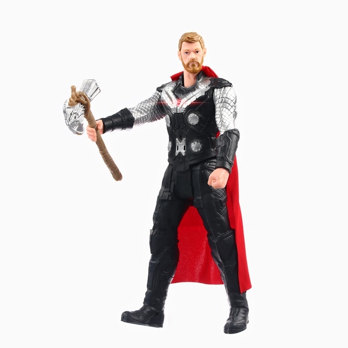 Фигурка MARVEL «Мстители. Тор с короткими волосами», коллекционная, с оружием, световые эффекты Фигурка MARVEL «Мстители. Тор с короткими волосами», коллекционная, с оружием, световые эффекты