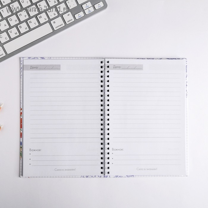 Ежедневник на гребне «Самому лучшему учителю», формат А5, 60 листов Ежедневник на гребне «Самому лучшему учителю», формат А5, 60 листов