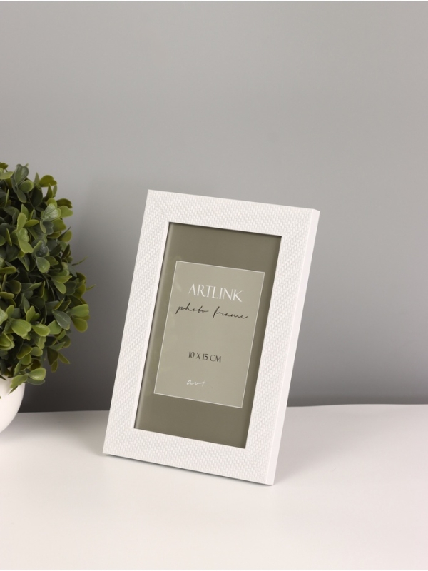 Фоторамка пластик "Lucy" 10х15 см, белый