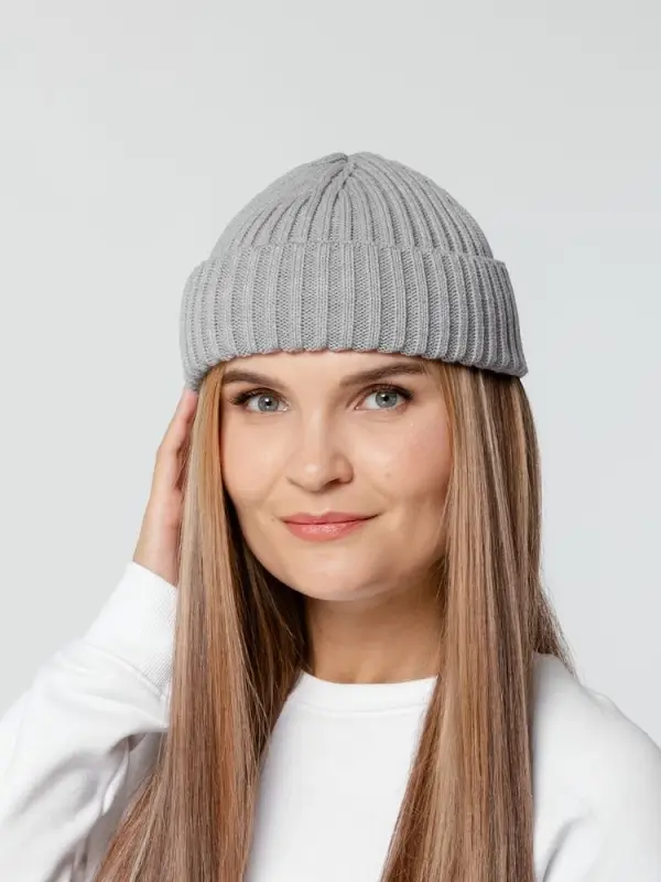 Шапка Hipsta, серебрито-серый меланж Шапка Hipsta, серебрито-серый меланж