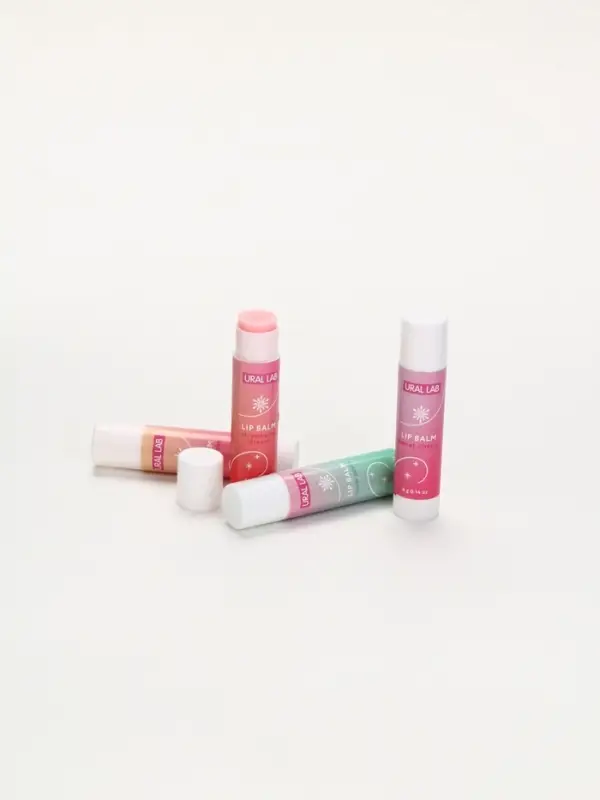 Подарочный набор новогодний Winter Fantasy, 4 бальзама и скраб для губ, URAL LAB