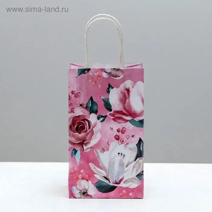 Пакет подарочный крафтовый, упаковка, &laquo;For you&raquo;, 12&times;21&times;9 см
