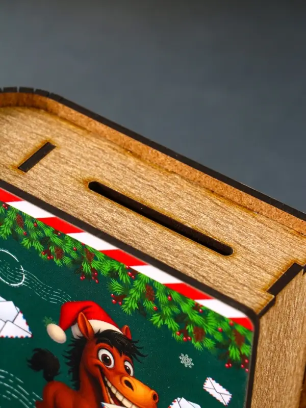 Новогодняя копилка-шкатулка "Исполнения желаний" 14х12х5 см