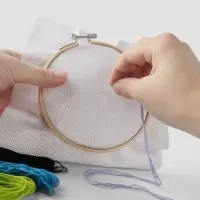 Канва для вышивания №18, 30&times;20 см, белая