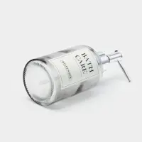 Дозатор для мыла, 300 мл, стекло, прозрачный