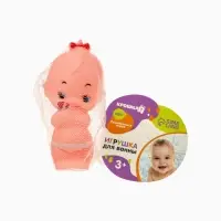 Резиновая игрушка для ванны Крошка Я &laquo;Девочка&raquo;, с пищалкой, 1 шт.