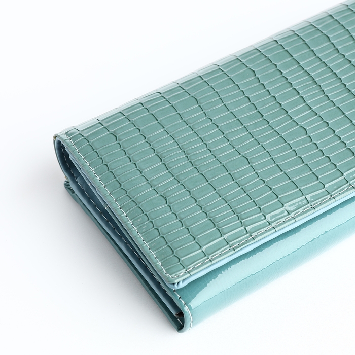 Кошелёк женский на магните, цвет голубой Кошелёк женский на магните, цвет голубой