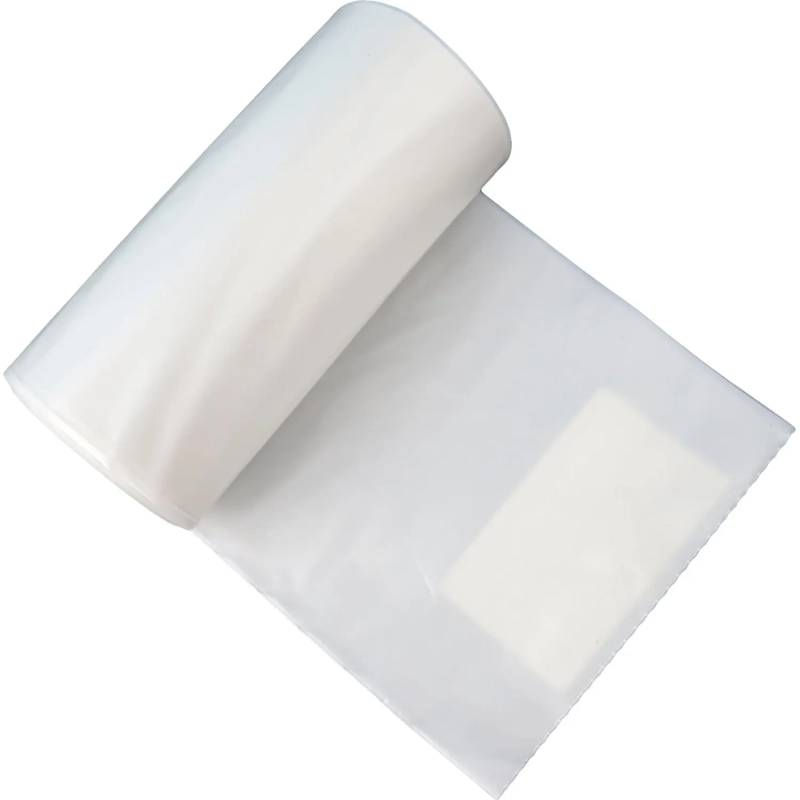 Мешки для мусора ПВД 120л 40мкм 15шт/рул прозрачные 70 x 110 см