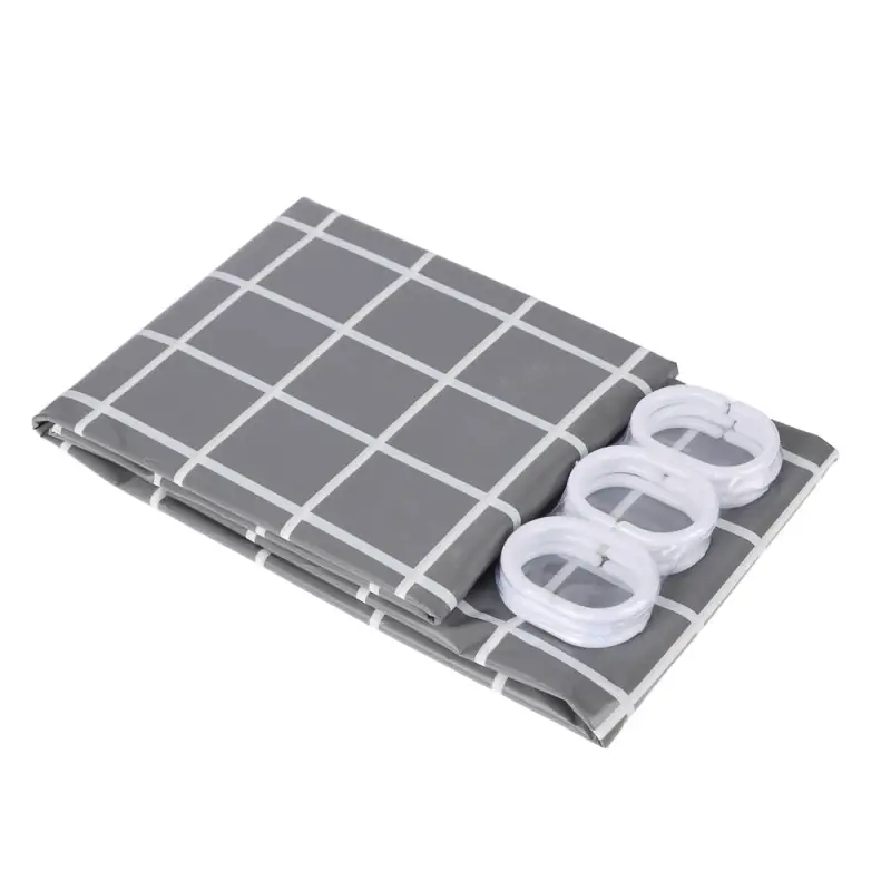 Шторка для ванной тм VETTA Квадро, ПЕВА 60г/м2, 180x200см, серый цвет