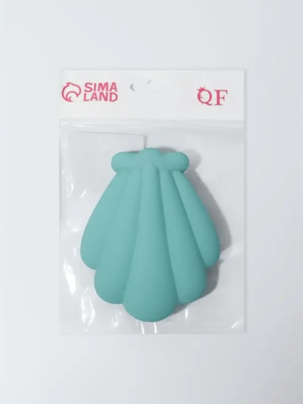 Расчёска массажная &laquo;Ракушка&raquo;, 11&times;8.5 см, голубая