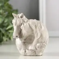 Фигура гипс "Пара лошадей", 8х6х7 см, под камень