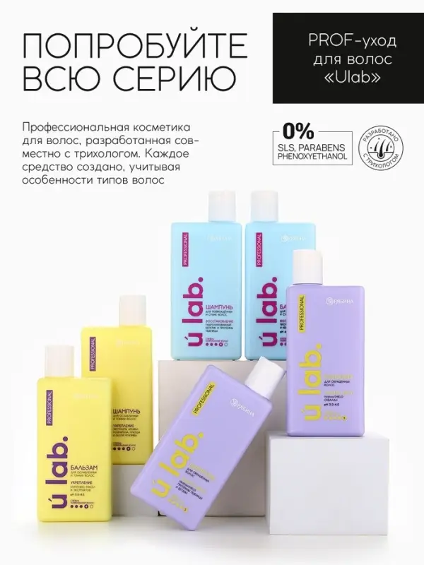 Подарочный набор &laquo;Укрепление&raquo;: шампунь 250 мл, бальзам 250 мл, URAL LAB