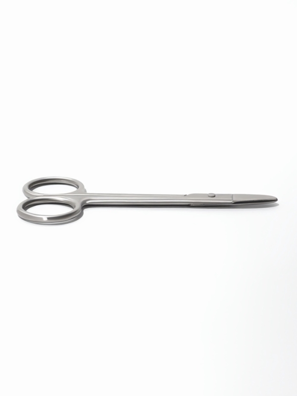 Ножницы педикюр прямые 8*20мм/11,8*5см серебр зип пакет QF Ножницы педикюр прямые 8*20мм/11,8*5см серебр зип пакет QF