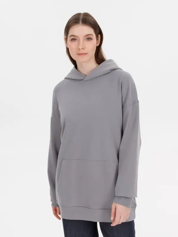 Худи оверсайз унисекс Outshine, серое, размер XS/S Худи оверсайз унисекс Outshine, серое, размер XS/S