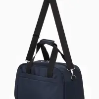 Сумка дорожная, однотонная, наружный карман, регулирующийся ремень, 39&times;20&times;25 см, синяя