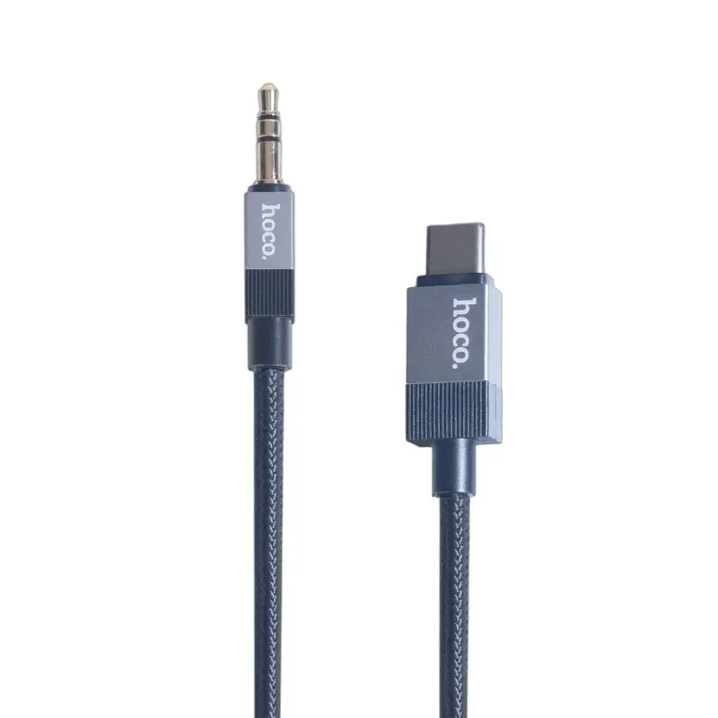 Кабель Type-C на 3.5 Jack 1М UPA32B HOCO черный