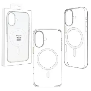Чехол для iPhone 16 Clear Case PC (MagSafe + анимация NFC) ORG