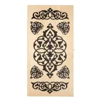 Настольная игра нарды с шашками TAKE IT EASY &laquo;Узор&raquo;, деревянные большие, 50&times;50 см