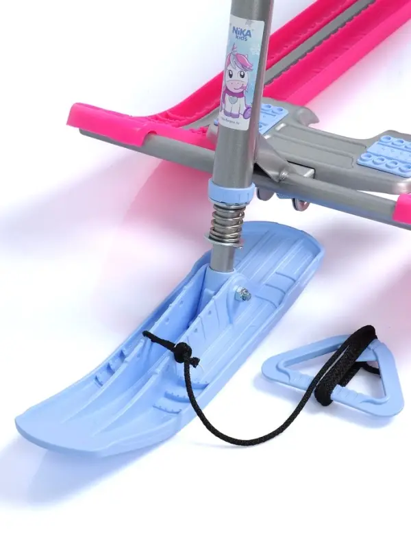 Снегокат &laquo;Тимка спорт 1+&raquo; с единорогом, голубой, розовый, ТС1-М/ЕР Nika Kids