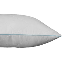 Подушка 50х70 стеганная (микрофибра/лебяжий пух), белый