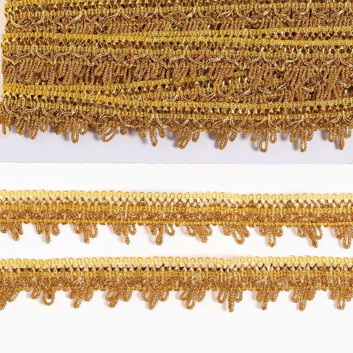 Тесьма золотая 3 см, в рулоне 10 метров Тесьма золотая 3 см, в рулоне 10 метров