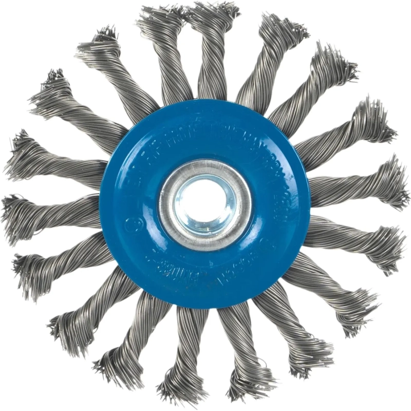 Корщетка для УШМ BOSCH 115мм, M14, дисковая, плоская, витая (2609256512)