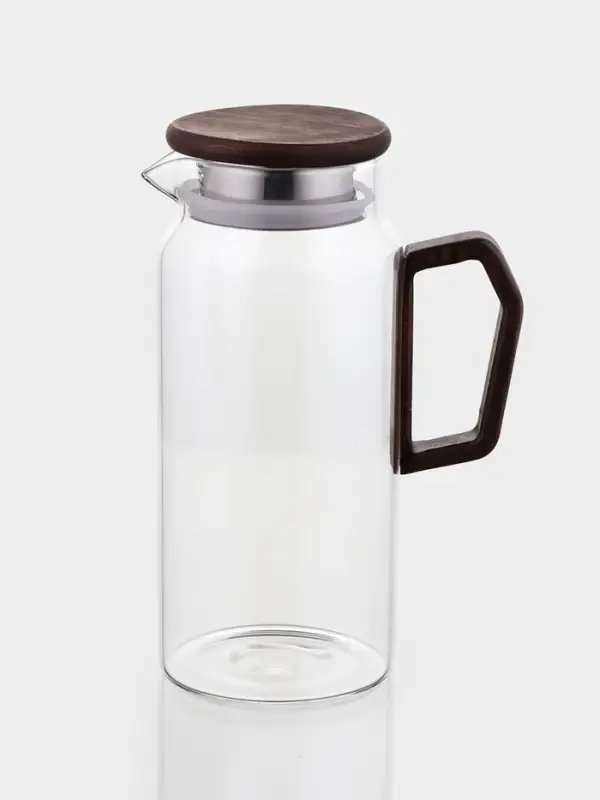 Кувшин стеклянный Кувшин стеклянный "Акация", крышка-сито, 1000 мл, 15х10х22