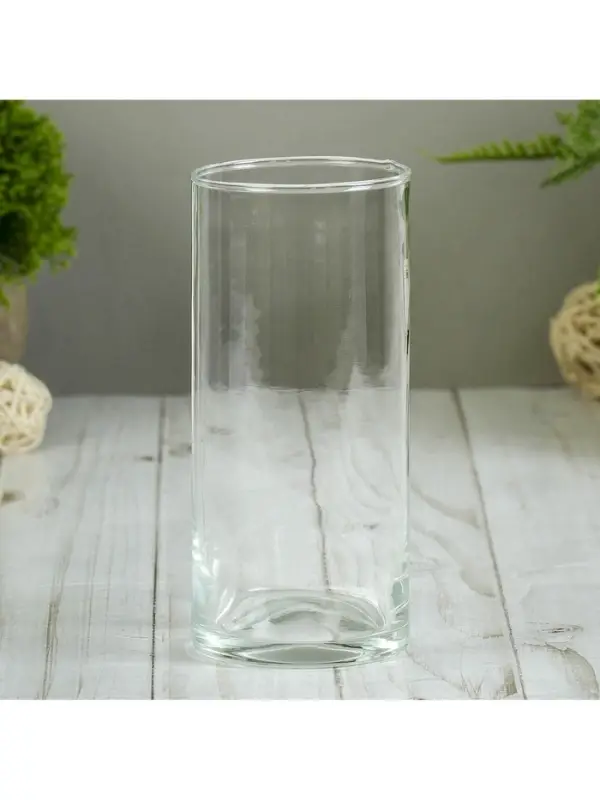 Ваза для цветов &laquo;Ротонда-3&raquo;, 430 мл, 15&times;6.5 см, стекло, прозрачная