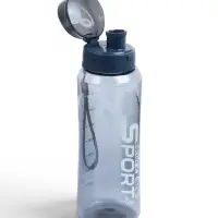 Бутылка для воды SPORT, 800 мл, 23&times;7.6&times;4.8 см, серая