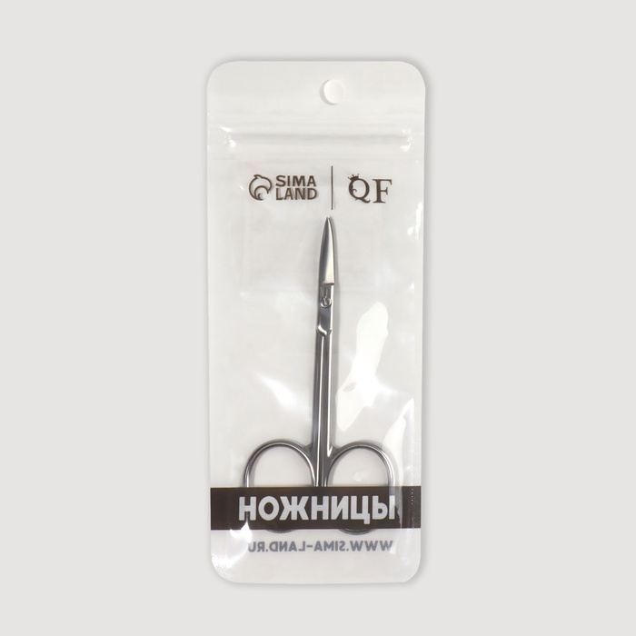 Ножницы маникюрные, прямые, узкие, 9,5 см, цвет серебристый Ножницы маникюрные, прямые, узкие, 9,5 см, цвет серебристый