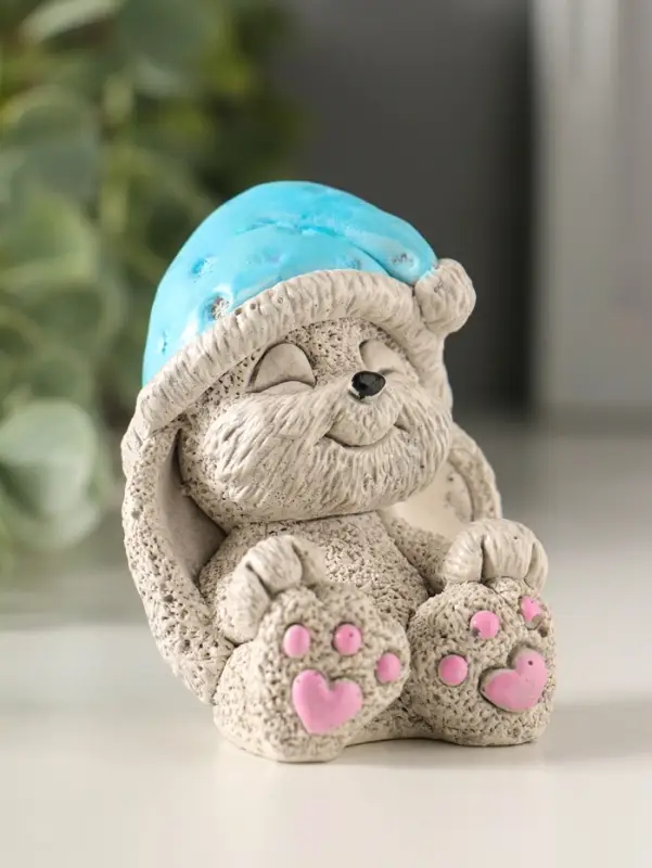 Фигурка гипс &laquo;Кролик в колпаке&raquo;, 7&times;5.5&times;5.5 см, цветной