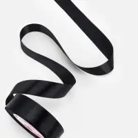 Лента атласная, 25 мм, 23&plusmn;1 м, чёрная №39