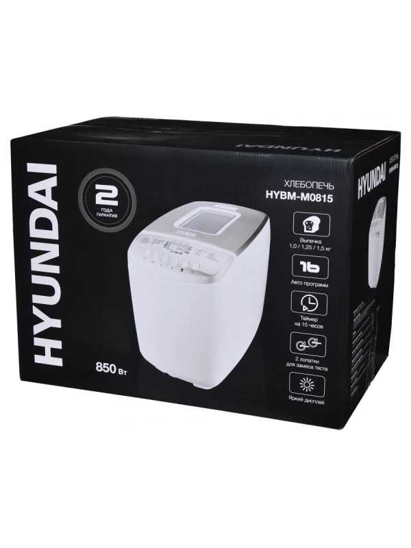 Хлебопечь HYBM-M0815 850Вт белый Хлебопечь HYBM-M0815 850Вт белый