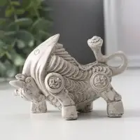 Фигура «Золотой телец», 10×5×6,,5 см, серая