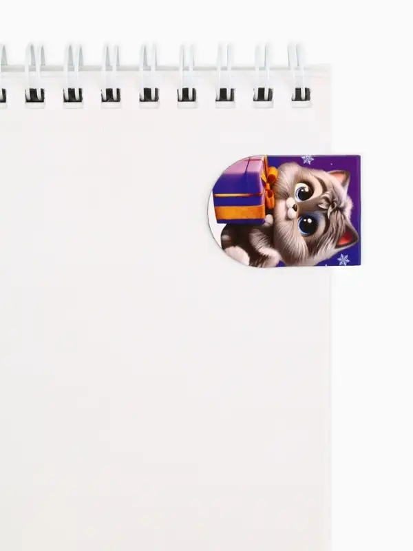 Закладки магнитные 8 шт на подложке "Пушистики"