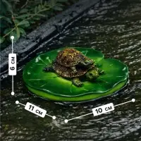 Садовая фигура из полистоуна &laquo;Черепашки&raquo;, 10&times;11&times;6 см, плавающая