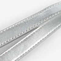 Ручка для сумки, с цепочками и карабинами, 120&times;1.8 см, цвет серебряный