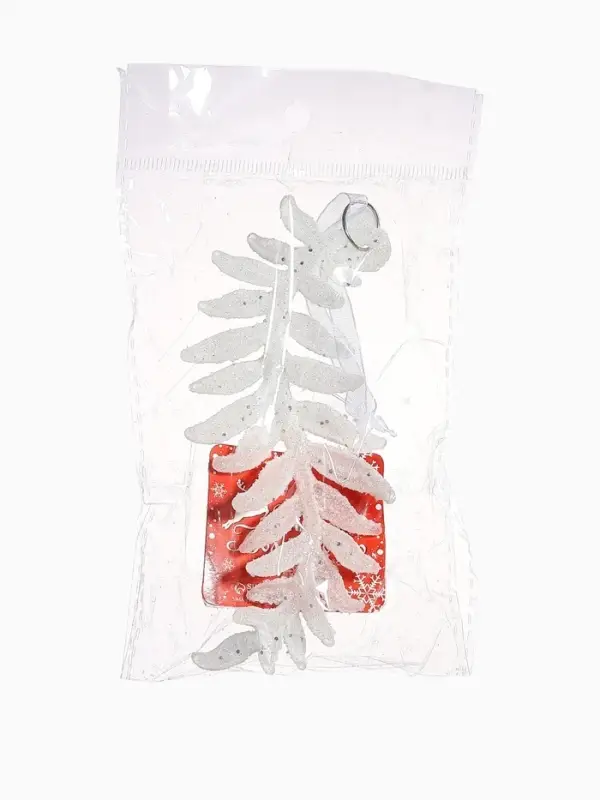 Ёлочная игрушка &laquo;Зимнее волшебство. Морозная ветвь&raquo;, 4.5&times;13 см, белый