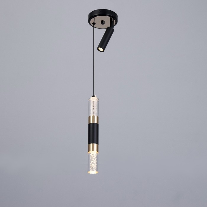 Светильник "Тори" LED 5+10Вт 3000-6000К черный 10х10х30-180см