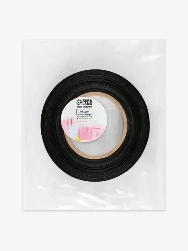 Размерник сатиновый, M, 1000 шт., 12 мм, 30 м, чёрный