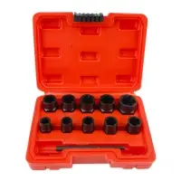 Набор головок для поврежденных болтов и гаек (11 предметов) в кейсе AVS NGP38-11I