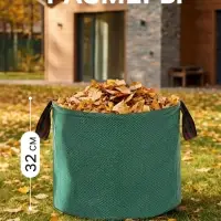 Мешок для компоста и листьев, 50 л, 45&times;32 см, плотность 145 г/м&sup2;, полипропилен, Greengo