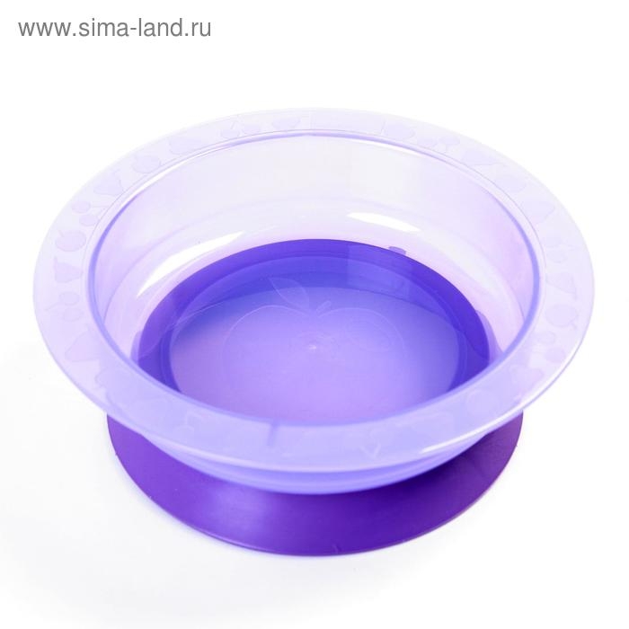 Тарелка детская на присоске, глубокая, 470 мл, от 5 мес., цвета МИКС, 400 мл, 17,5х17,5х4,3 Тарелка детская на присоске, глубокая, 470 мл, от 5 мес., цвета МИКС, 400 мл, 17,5х17,5х4,3