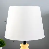Лампа настольная RISALUX &laquo;Заряна&raquo;, Е14, 40 Вт, оранжево-белая, 30&times;30&times;33 см