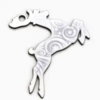 Ёлочная игрушка деревянная &laquo;Новый год: олень&raquo;, набор 10 шт.