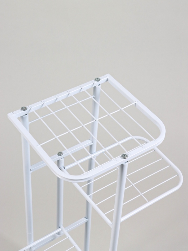 Подставка для цветов Greengo, 4 полки, 43 × 22 × 82 см, напольная, металл, белая Подставка для цветов Greengo, 4 полки, 43 × 22 × 82 см, напольная, металл, белая