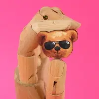 Значки деревянные, неразлучники «Любовь это когда», 2 шт., 8 х 12 см.